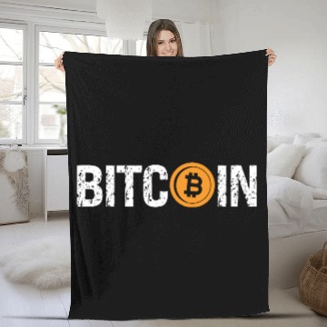 Discover Bitcoin Fleece Blankets