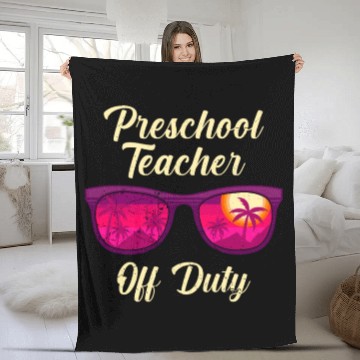 Discover Preschool kindergarten educator off duty teacher Fleece Blankets