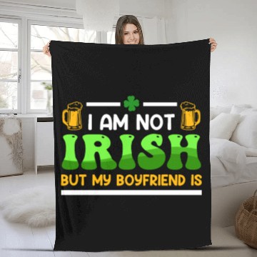 Discover Irish Boyfriend St. Patrick's Day Women Fleece Blankets