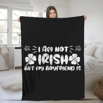 Discover Irish boyfriend St Patrick's Day Fleece Blankets