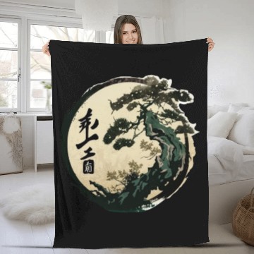 Discover Bonsai Tree Fleece Blankets