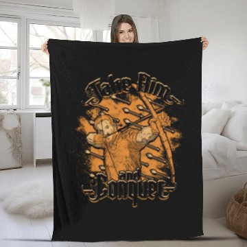 Discover Take aim and conquer - Archery Fleece Blankets