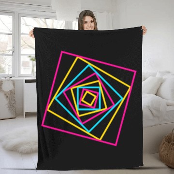Discover 90s Geometry 10 Fleece Blankets