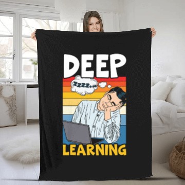 Discover Deep Learning AI Artificial Intelligence Robotics Fleece Blankets