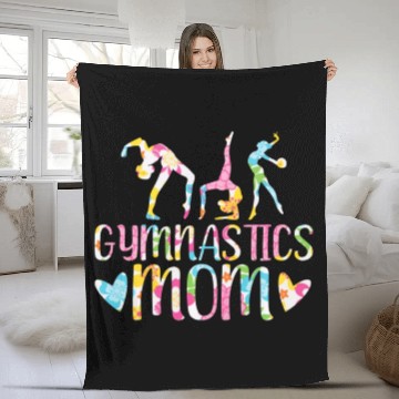 Discover Gymnastics Mom Gymnast I Love Gymnastics Fleece Blankets