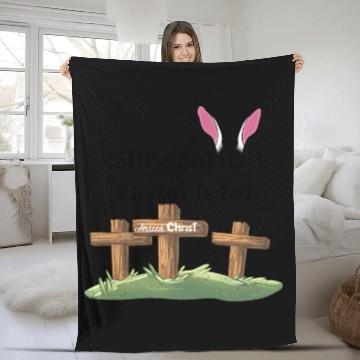 Discover Silly rabbit Easter is for Jesus Christ Fleece Blankets