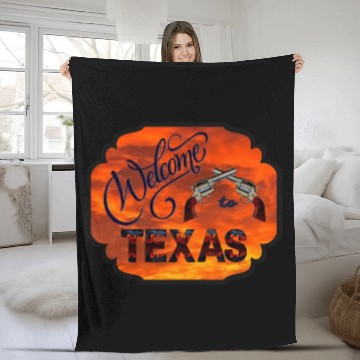 Discover Welcome to Texas Fleece Blankets