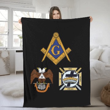 Discover Mason Scottish Rite Knights Templar Fleece Blankets