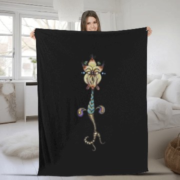 Discover AliEn FLoWeR Fleece Blankets