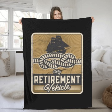 Discover Retired Sailor Sailing Retirement Plan Fleece Blankets