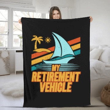 Discover Retired Sailor Sailing Retirement Plan Fleece Blankets