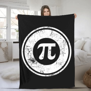 Discover Pi Day Symbo Fleece Blankets