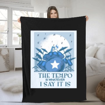 Discover Percussion Musician Drummer Music Lover Drum Fleece Blankets