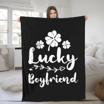 Discover Lucky Boyfriend St. Patrick's Day Ireland Fleece Blankets