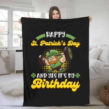 Discover Birthday on St. Patrick's Day Fleece Blankets