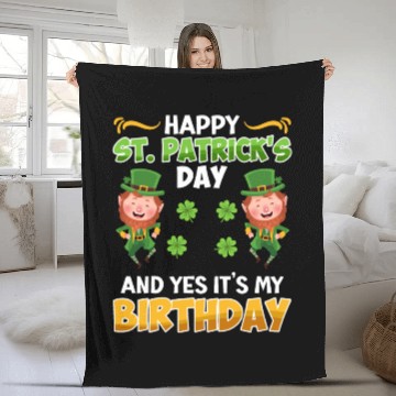 Discover St. Patrick's Day Birthday Fleece Blankets