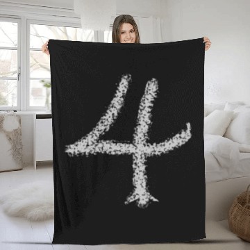 Discover Number 4 - Grey Fleece Blankets