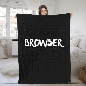 Discover Clear Browser History Fleece Blankets