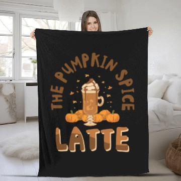 Discover Pumpkin Spice Latte Halloween Coffee Lover Tarot Fleece Blankets