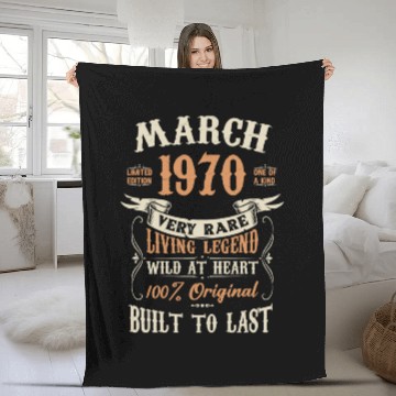 Discover March 1970 Birthday Surprise Fleece Blankets