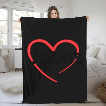 Discover I Love Jesus Fleece Blankets!
