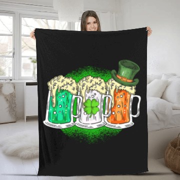 Discover Ireland beer Irish St. Patrick's Day Fleece Blankets
