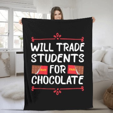 Discover will trade students for chocolate. Fleece Blankets