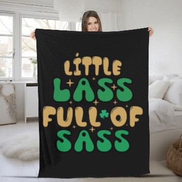 Discover Little Patricks Day Sublimation Fleece Blankets