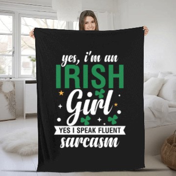 Discover Patricks Day free Fleece Blankets
