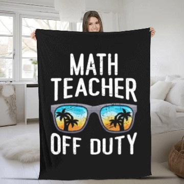 Discover Mathematics Teacher off duty vacation Math teacher Fleece Blankets