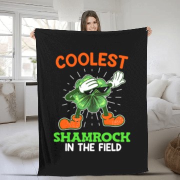 Discover Coolest shamrock St. Patrick's Day Fleece Blankets