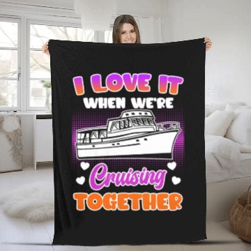 Discover Cruising together cruise ship holiday spring break Fleece Blankets