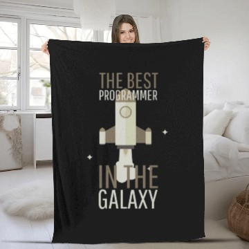 Discover Programmer Humor Best Programmer in the Galaxy Fleece Blankets