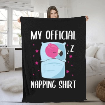 Discover My Official Napping Fleece Blankets Flamingo Gift