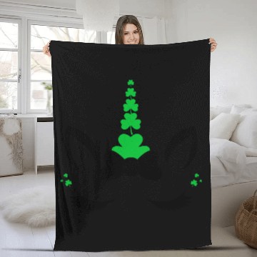 Discover Vector Saint patrick s day unicorn design Fleece Blankets