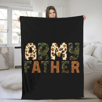 Discover Army Father Sublimation Fleece Blankets