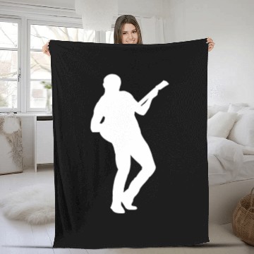 Discover guitar player Fleece Blankets