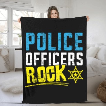 Discover Military Police Officer Cop Law Enforcement Fleece Blankets