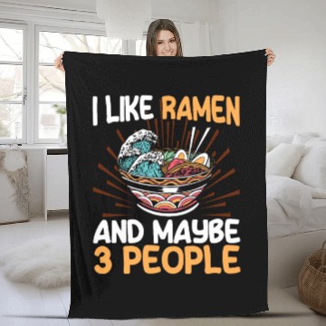Discover Ramen Noodle Soup Japanese Kawaii Gift Ramen Fleece Blankets