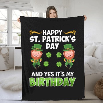 Discover St. Patrick's Day Birthday Fleece Blankets