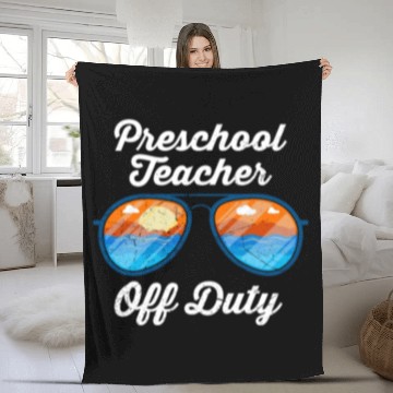 Discover Preschool kindergarten educator off duty teacher Fleece Blankets