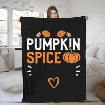 Discover Pumpkin Spice - Pumpkin Fleece Blankets