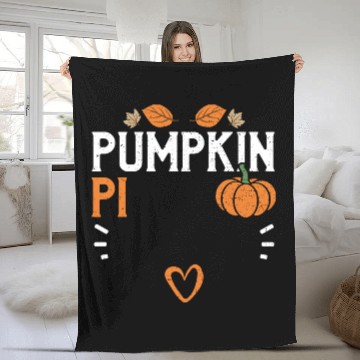Discover Pumpkin Pi - Pumpkin Fleece Blankets