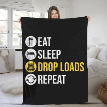 Discover Trucker Accessories for Truck Driver Diesel Lover Fleece Blankets