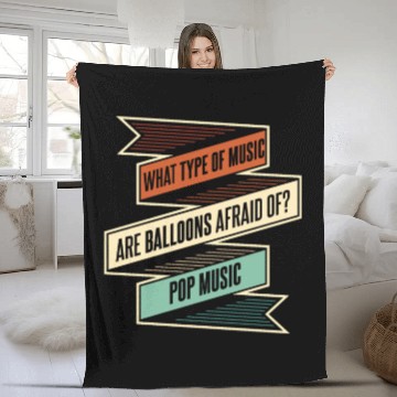 Discover Music Teacher Funny Fleece Blankets