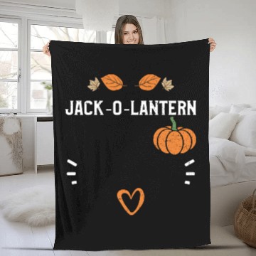 Discover Jack-O-Lantern - Pumpkin Fleece Blankets