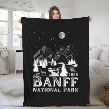 Discover Banff National Park 1885 Fleece Blankets