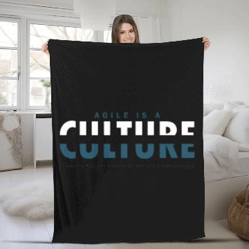 Discover Agile is a Culture Not a process Fleece Blankets