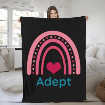 Discover Adept Viva Magenta Boho Rainbow Fleece Blankets