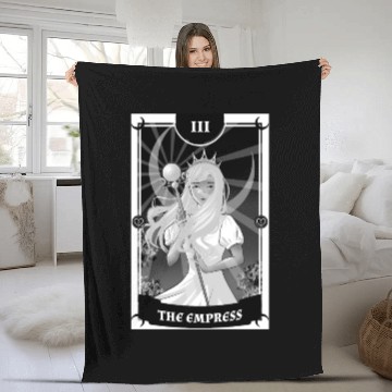 Discover Anime Tarot Card The Empress Gothic Fleece Blankets
